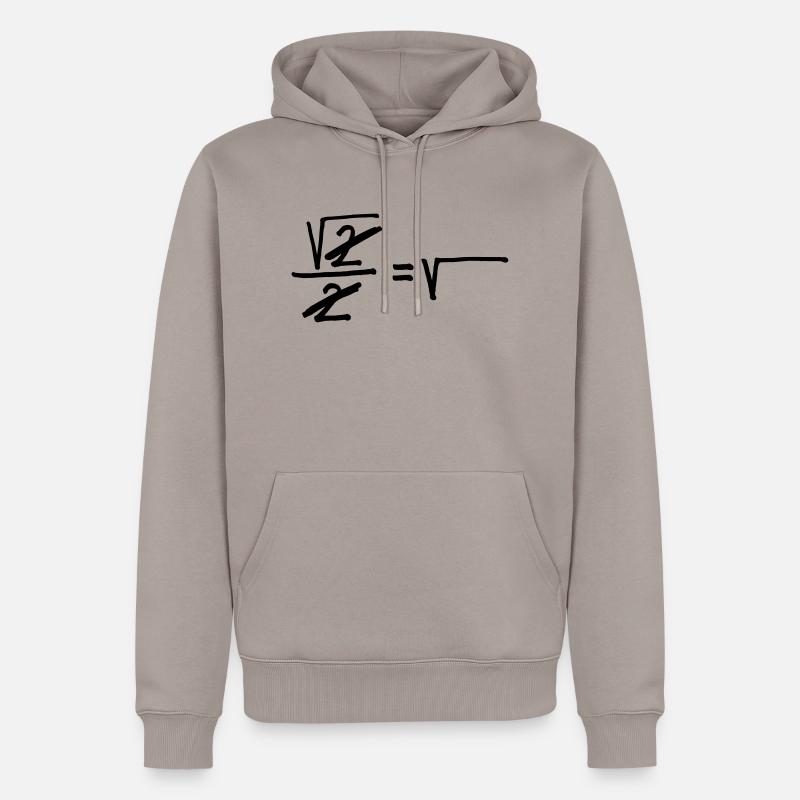 Maths - Männer Premium Bio Hoodie - Taupe