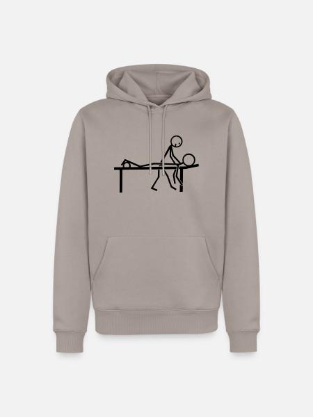 Masseur - Männer Premium Bio Hoodie - Taupe