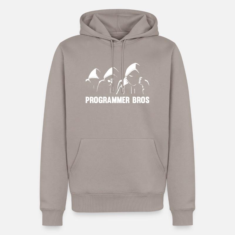Programmierer Coder Software Entwickler - Männer Premium Bio Hoodie - Taupe