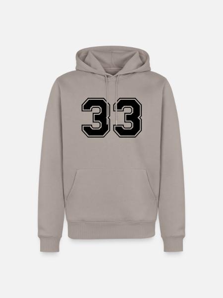 33 - Men’s Premium Organic Hoodie - taupe