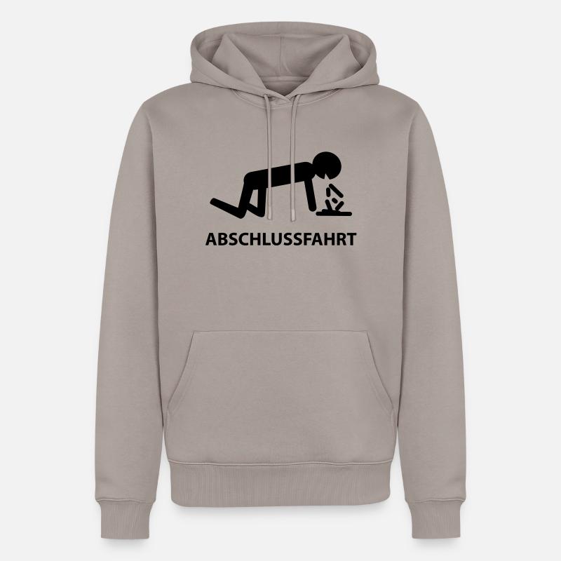 abschlussfahrt - Männer Premium Bio Hoodie - Taupe