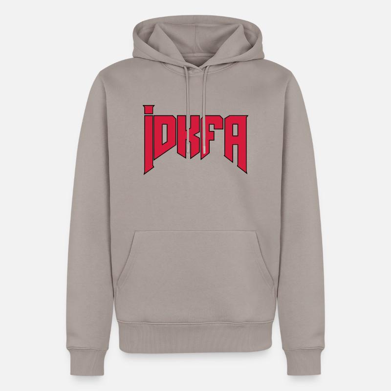 Doom Cheat-Code "idkfa" - Männer Premium Bio Hoodie - Taupe