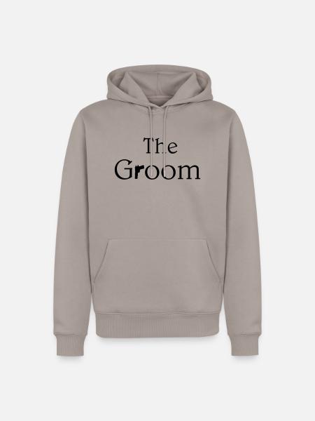The groom - Männer Premium Bio Hoodie - Taupe