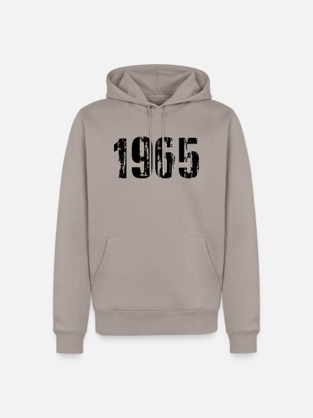 1965 - Männer Premium Bio Hoodie - Taupe