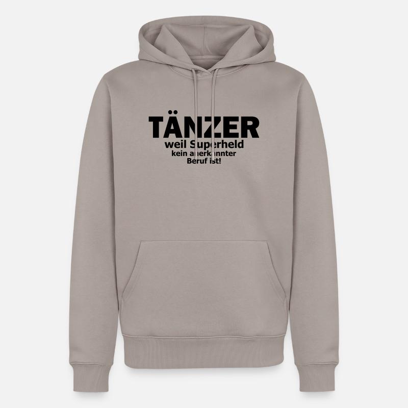 tänzer - Männer Premium Bio Hoodie - Taupe