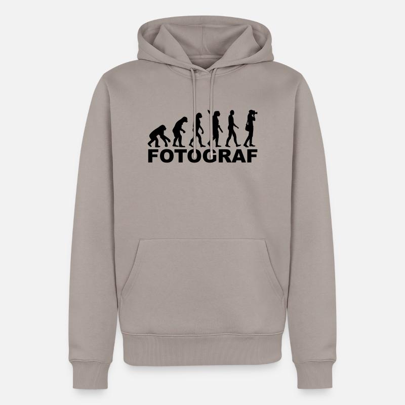 Fotograf - Männer Premium Bio Hoodie - Taupe