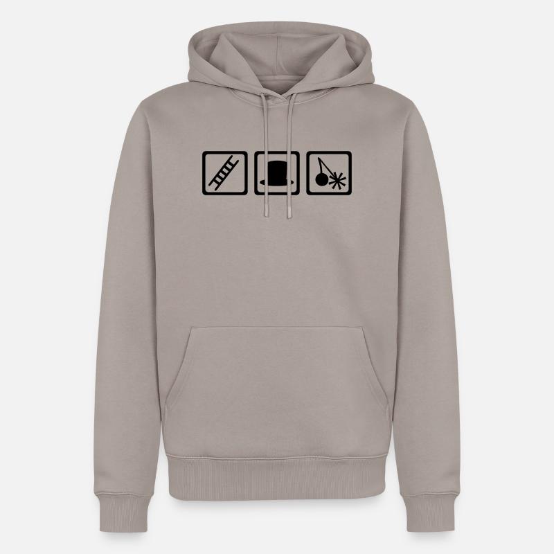 Ramoneur - Sweat à capuche Premium bio Homme - taupe