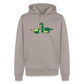 familie geschwister liebe verliebt paar pärchen 2 - Männer Premium Bio Hoodie - Taupe - Vorne - Nico (187cm)