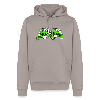 2 Turtles Couple Sister Wife Girlfriends - Men’s Premium Organic Hoodie - taupe - Front - Nico (187cm)