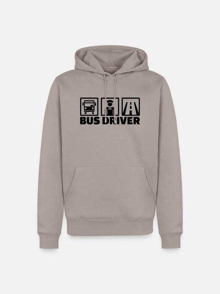 Busfahrer - Männer Premium Bio Hoodie - Taupe