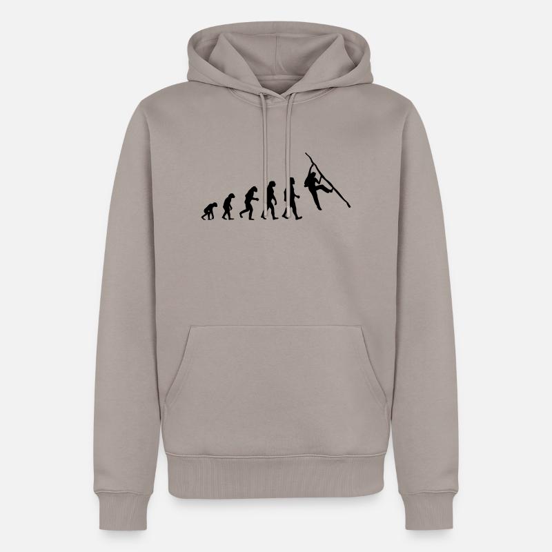 Evolution Escalade Bloc - Sweat à capuche Premium bio Homme - taupe