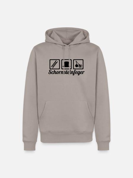 Schornsteinfeger - Männer Premium Bio Hoodie - Taupe