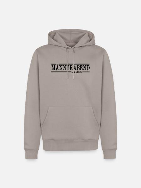 Männerabend - Männer Premium Bio Hoodie - Taupe