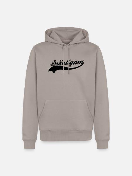 Bräutigam - Männer Premium Bio Hoodie - Taupe