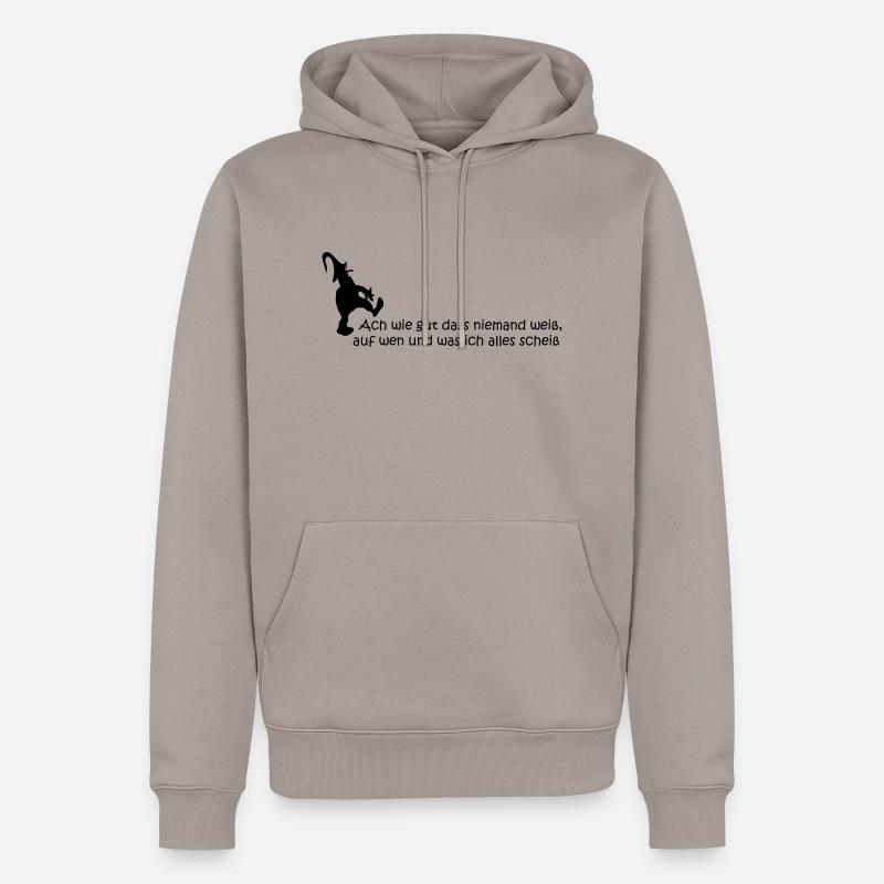achwiegut - Männer Premium Bio Hoodie - Taupe