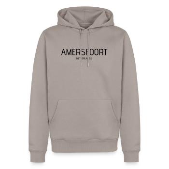 amersfoort - Männer Premium Bio Hoodie - Taupe - Vorne - Nico (187cm)