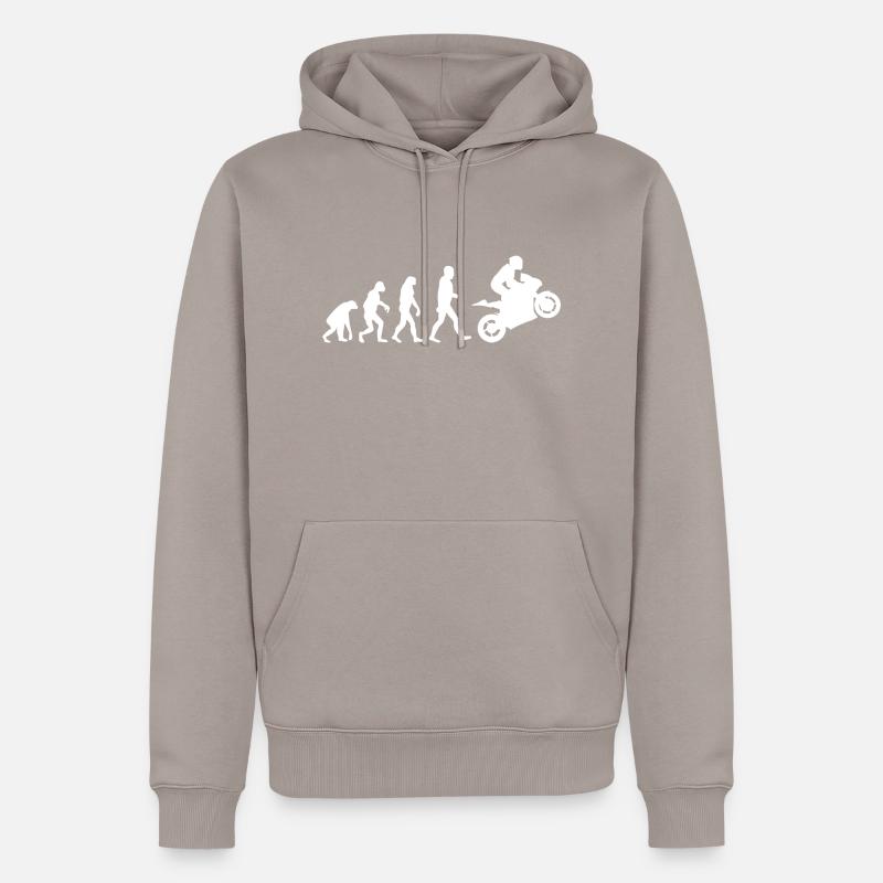 Sport Biker Evolution - Sweat à capuche Premium bio Homme - taupe