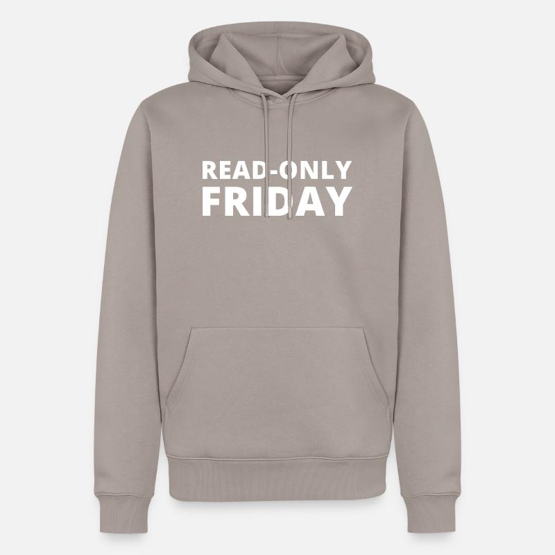 Read Only Friday Admin Informatik IT EDV Nerd - Männer Premium Bio Hoodie - Taupe
