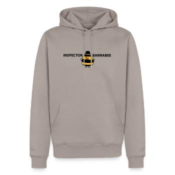 Inspector Barnabee - Men’s Premium Organic Hoodie - taupe - Front - Nico (187cm)