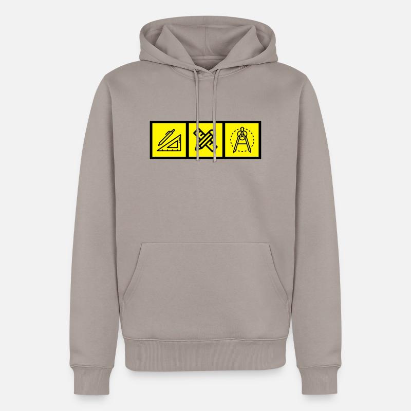 architecte / architecture / ingénieur / bâtiment - Sweat à capuche Premium bio Homme - taupe