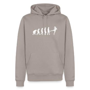 Handball Club Handball Joueur Handball Handball Joueur - Sweat à capuche Premium bio Homme - taupe - Devant - Nico (187cm)