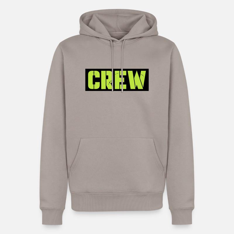 Conception de l’équipage - Sweat à capuche Premium bio Homme - taupe
