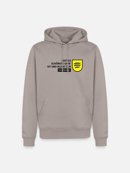 Gottes schönste Gabe ist und bleibt der Schwabe - Männer Premium Bio Hoodie - Taupe