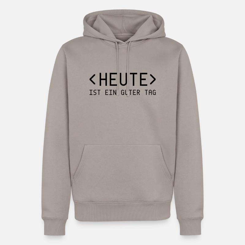 Jour d'aujourd'hui - Coder - Sweat à capuche Premium bio Homme - taupe
