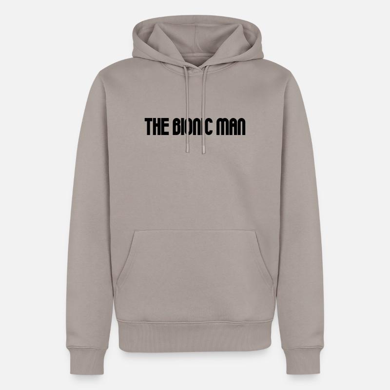 Bionic Man - Sweat à capuche Premium bio Homme - taupe