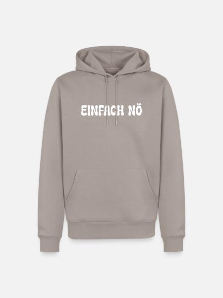 Einfach nö - Männer Premium Bio Hoodie - Taupe