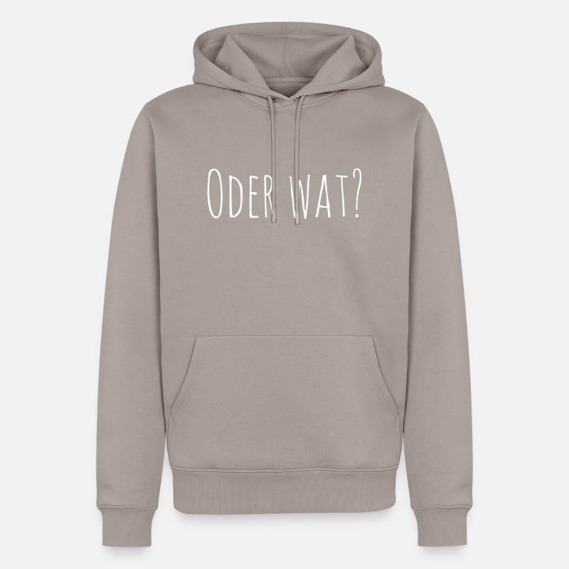 oder watt - Männer Premium Bio Hoodie - Taupe