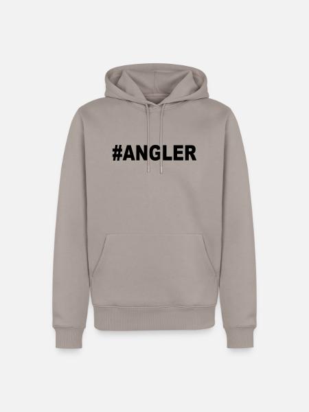 #Angler - Männer Premium Bio Hoodie - Taupe