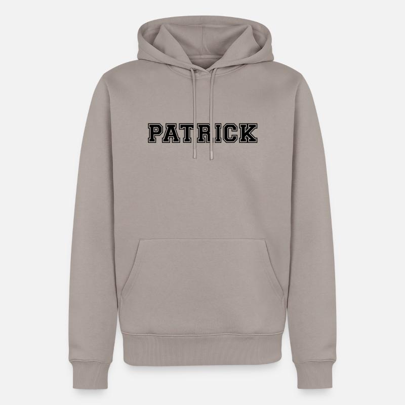 patrick - Männer Premium Bio Hoodie - Taupe