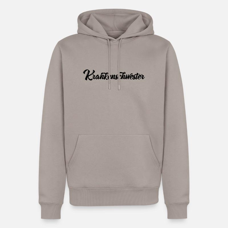 Krankenschwester - Männer Premium Bio Hoodie - Taupe