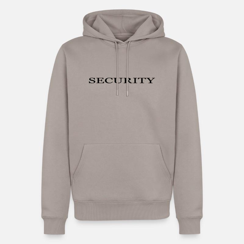 security Sicherheitsdienst - Männer Premium Bio Hoodie - Taupe