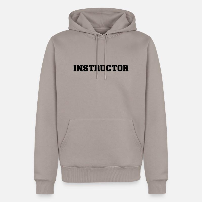 Instructor - Männer Premium Bio Hoodie - Taupe