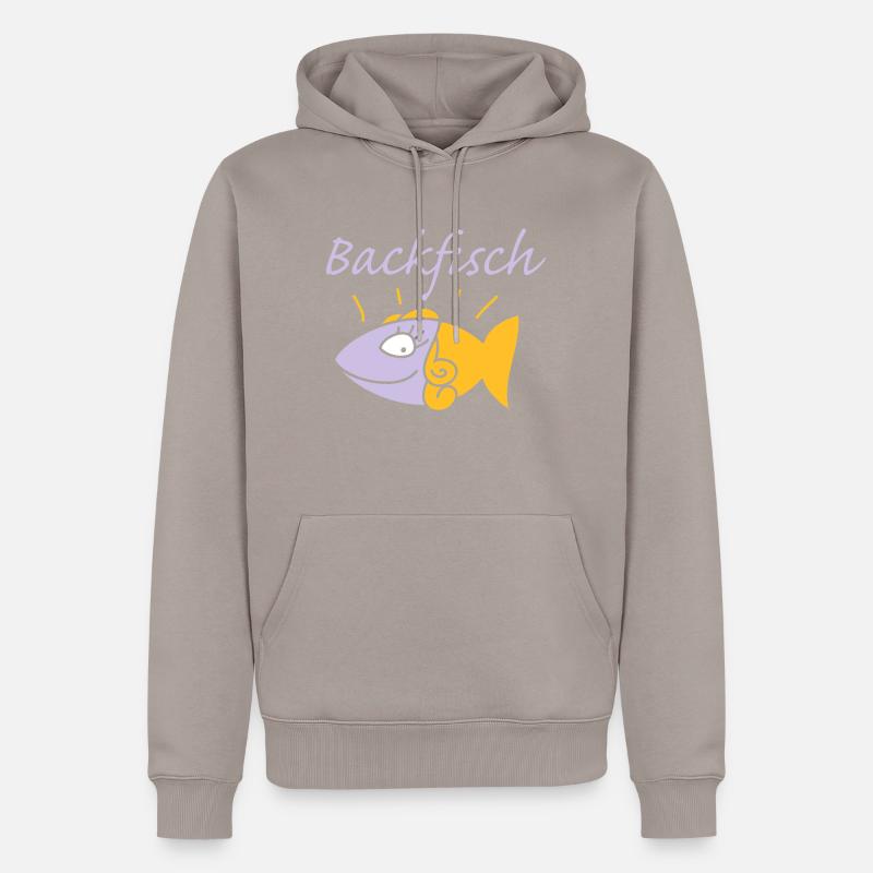 Backfisch - Männer Premium Bio Hoodie - Taupe