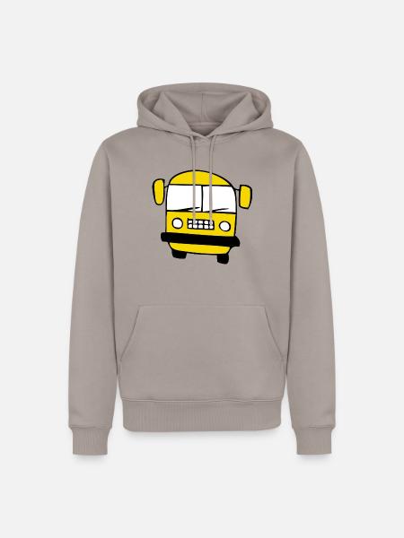 bus - Männer Premium Bio Hoodie - Taupe
