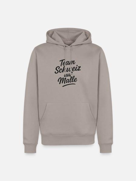 Team Schweiz auf Malle - Männer Premium Bio Hoodie - Taupe
