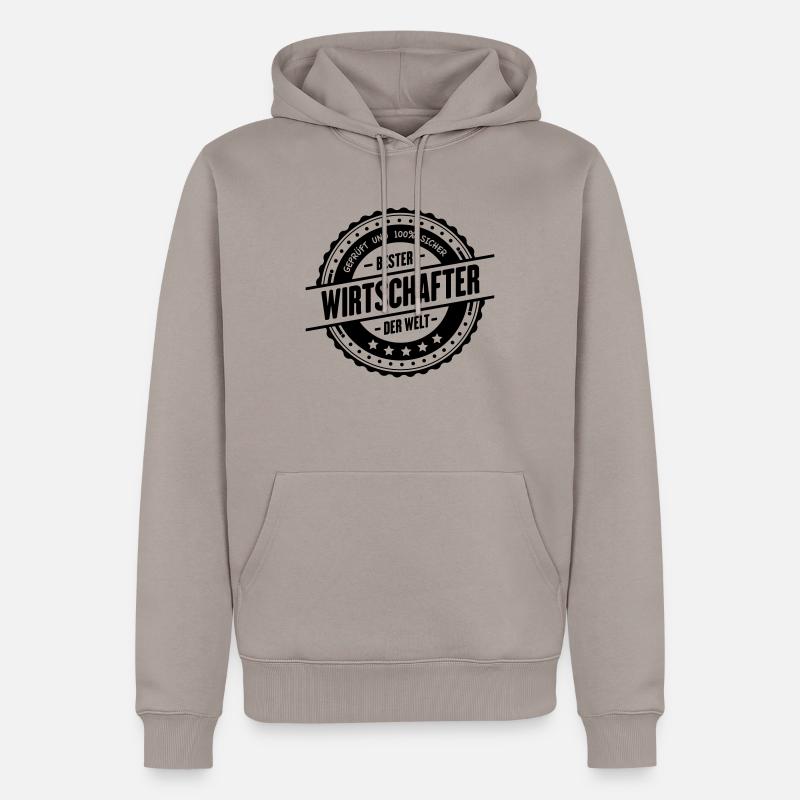 Bester Wirtschafter - Männer Premium Bio Hoodie - Taupe