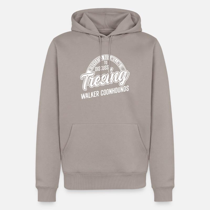 Arboriculture Walker Coonhound - Sweat à capuche Premium bio Homme - taupe