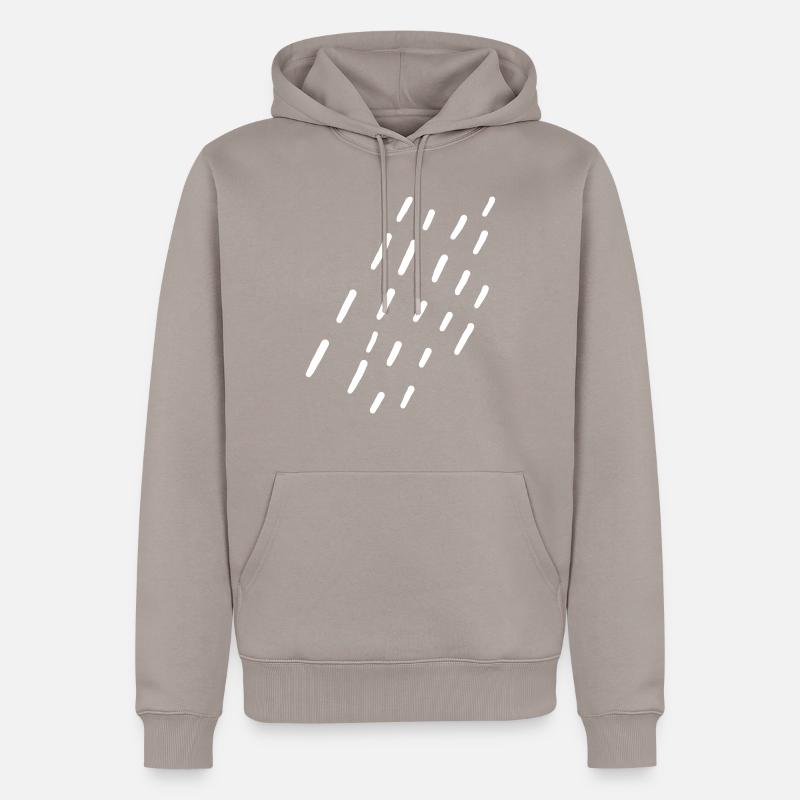 Stripes Pattern Vector - Men’s Premium Organic Hoodie - taupe