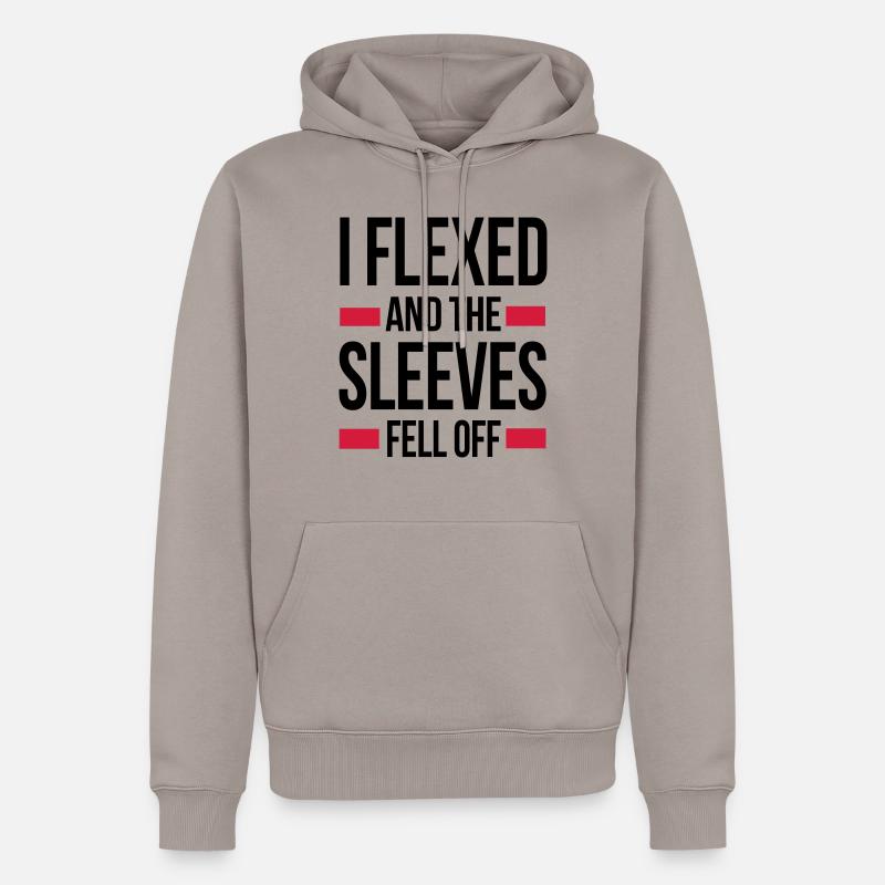 Flex - Sweat à capuche Premium bio Homme - taupe