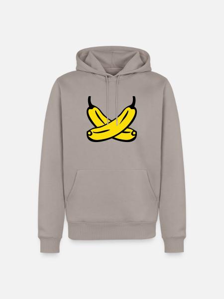 Bananen - Männer Premium Bio Hoodie - Taupe
