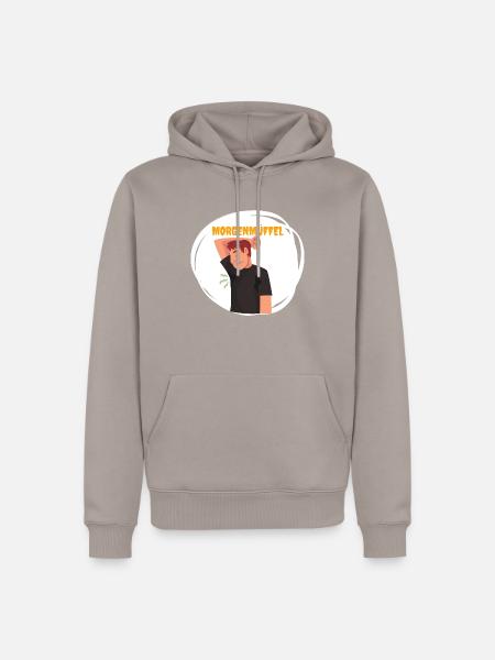 Morgenmüffel - Männer Premium Bio Hoodie - Taupe