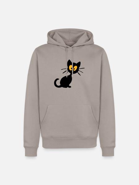 Kätzchen - Männer Premium Bio Hoodie - Taupe