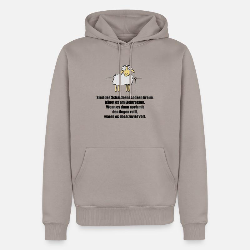 schaefchen - Männer Premium Bio Hoodie - Taupe