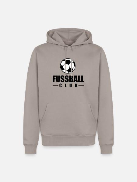 fussball club - Männer Premium Bio Hoodie - Taupe
