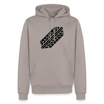 Auto Reifen - Männer Premium Bio Hoodie - Taupe - Vorne - Nico (187cm)
