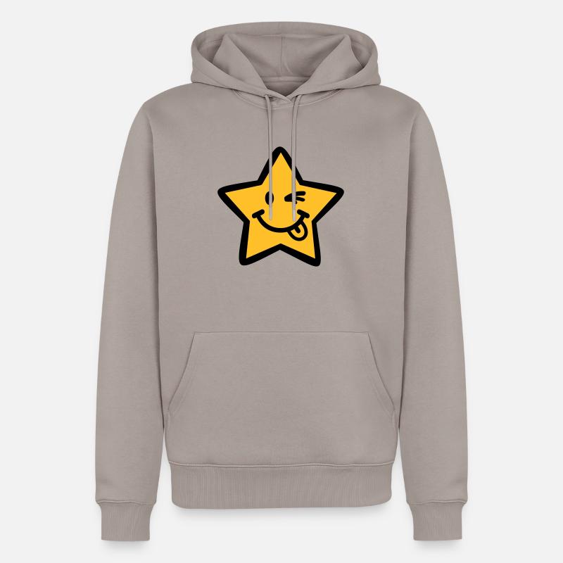Stern - Männer Premium Bio Hoodie - Taupe